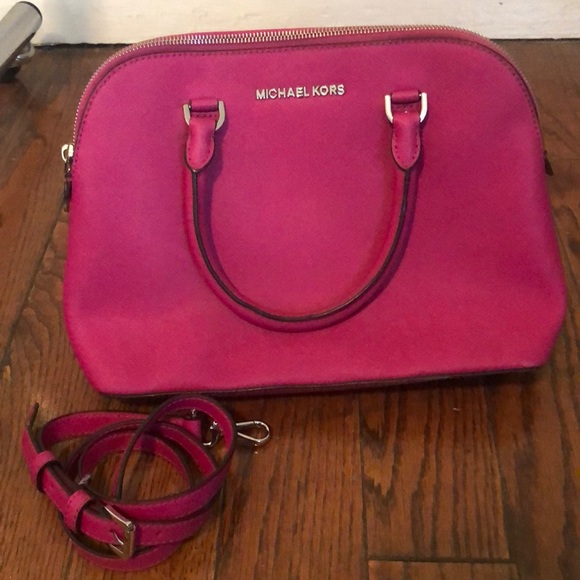 Michael Kors Handbags - Hot pink like new Michael kors bag